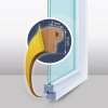 Öntapadós ajtó / ablak szigetelő &amp;#34;P&amp;#34; profil - 6 m barna - 9 mm