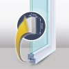 Öntapadós ajtó- ablakszigetelő &amp;#34;I&amp;#34; profil - 100 m fehér 9 mm