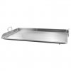 Rozsdamentes plancha / tepsi / rostlap 80x44x5 cm