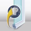 Öntapadós ajtó- ablakszigetelő &amp;#34;P&amp;#34; profil - 100 m fehér 9 mm