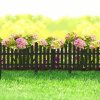 Virágágyás szegély / kerítés 60 x 23 cm - fekete