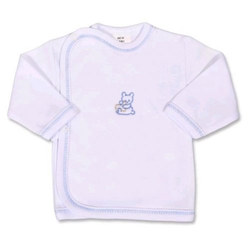 Csecsemő ingecske hímzett képpel New Baby kék - 68 (4-6 h)