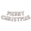 3D Karácsonyi &amp;amp;#34;Merry Christmas&amp;amp;#34; lufi - ezüst