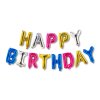 3D Születésnapi &#34;Happy Birthday&#34; lufi - többszínű