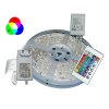 5 m színválasztós LED szalag távirányítóval, fehér/RGB színekkel