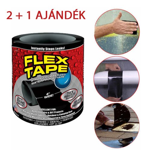 2+1 AJÁNDÉK Flex Tape -  Vízálló Extraerős Ragasztószalag