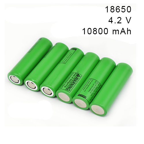 GH 18650, 4.2V Li-ion akkumulátor, zöld szín