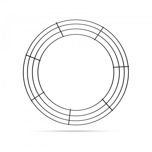 Kreatív koszorúalap - fém - 35 cm