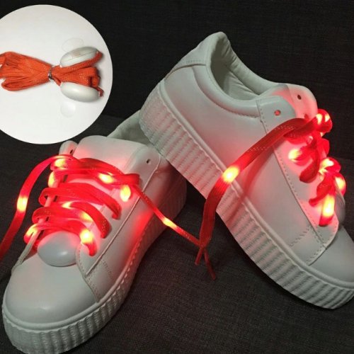 Világító LED-es Cipőfűző Piros