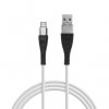 Adatkábel - microUSB - szilikon - 2 m