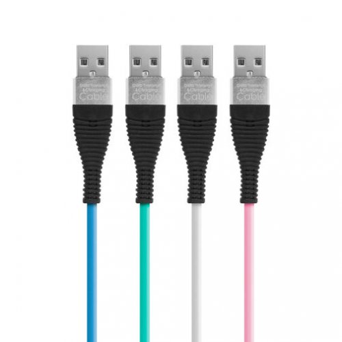 Adatkábel - microUSB - szilikon - 2 m