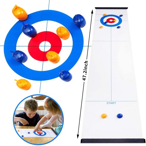 Mini curling játék készlet