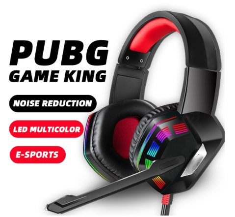 Világító gamer fejhallgató, headset funkcióval (AS70)