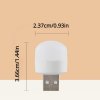 10db Mini USB éjszakai Lámpa, Meleg Fehér