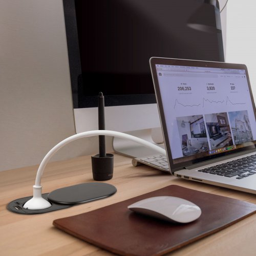 Rejtett, beépíthető konnektor + USB + Type-C - &#34;Slide it&#34; technológiával