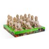 Szolár Buddha gyertyával - 1 melegfehér LED - 12,5 x 8,5 x 19 cm
