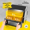 GOURMETMAXX Forrólevegős fritőz/ Airfryer Digitális Vario kétkamrás 9L