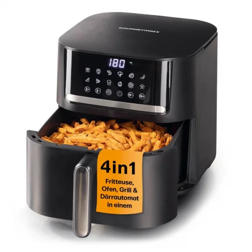 GOURMETMAXX Forrólevegős fritőz/ Airfryer Digitális 6L 4in1