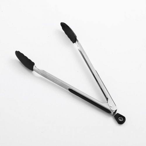 Landmann Grillcsipesz / húsfogó rozsdamentes acél+szilikon 34cm
