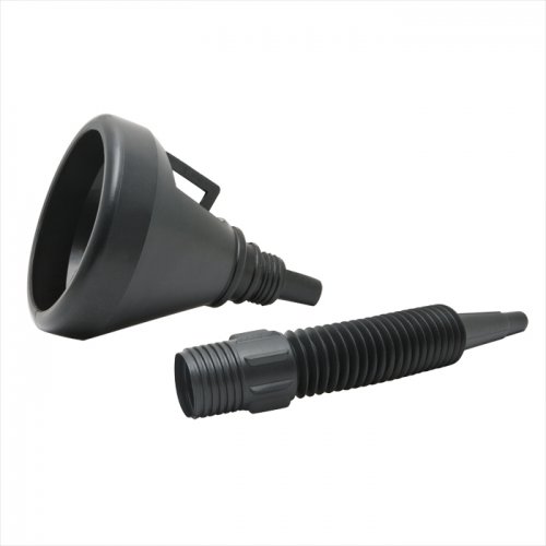 Üzemanyag tölcsér - fém szűrővel - 36 x Ø3,5/13,5 cm