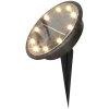 4 db Süllyeszthető Napelemes kerti LED lámpa, 10 LED-es