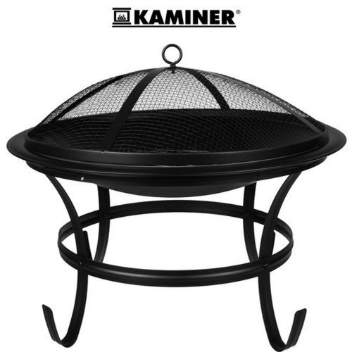 Kerti grill fedővel - 56 cm - fekete