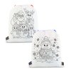 Színezhető tornazsák - 4 filccel - 33 x 27 cm - 2 féle