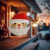 Karácsonyi lampion - Mikulás - papír - 30 cm