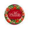 Karácsonyi kínálótál - műanyag - &amp;#34;Merry Christmas&amp;#34; - 37,5 cm