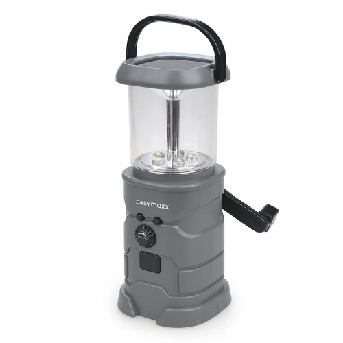 EASYMAXX Napelemes lámpa rádióval, dinamós