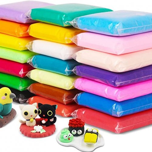 6 db Színes szuper okos gyurma, 3 db formázó eszközzel