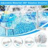 2 az 1-ben Beállítható Medence Szökőkút 360° Forgatás és 350° Döntéssel