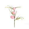 Húsvéti tojásfa ág - csillámos - rózsaszín - 40 x 16 cm