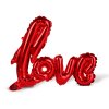 Lufi - &amp;#34;LOVE&amp;#34; felirat - metál bordó, fólia - 55 cm