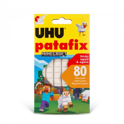 UHU Patafix gyurmaragasztó - fehér - 80 db - Minecraft