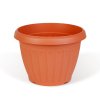 Műanyag virágcserép - terrakotta - 20 cm