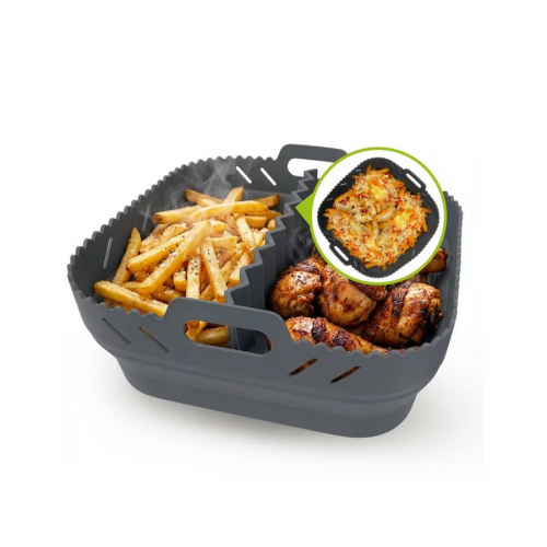 GOURMETmaxx Air-fryer szilikon sütőforma elválasztóval 21*21*8 cm