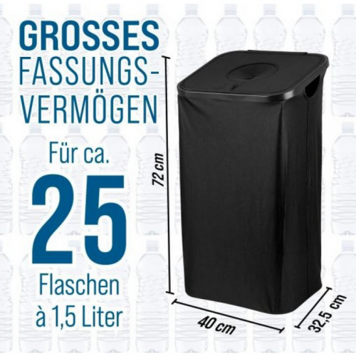 EASYMAXX Visszaváltható palack gyűjtő 80L literes 2 hordtáskával