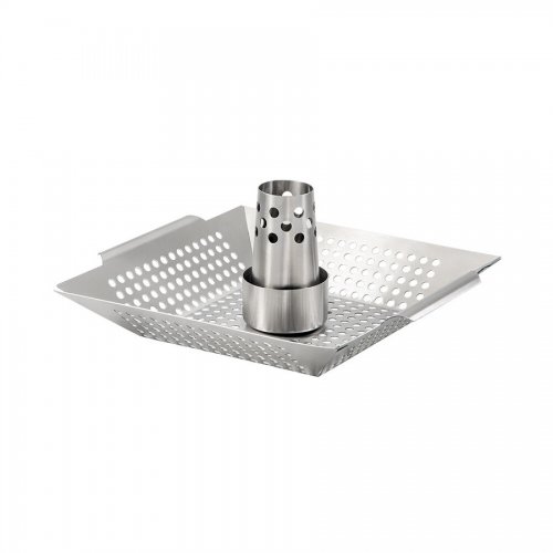 Michelino Csirkesütő állvány / grillkosár rozsdamentes 35*31 cm