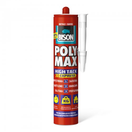 BISON Poly Max univerzális tömítő, SM polymer ragasztó, 425g