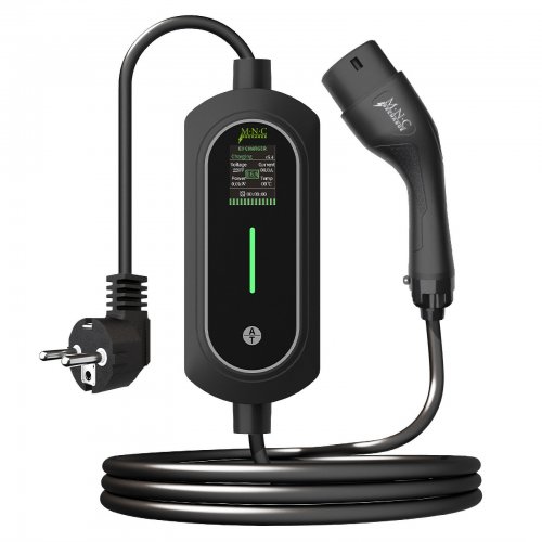 Elektromos autó töltőállomás táskával - EVSE Type2 - 5 m - max. 3,5 kW - 1 x 16A - 110-240V AC