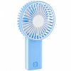Kézi ventilátor - összehajtható - 2 x AA - 16 x 8,3 x 4,3 cm - kék/fehér