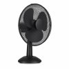 Asztali ventilátor - 23 cm - 22 W - 2 sebesség - oszcilláló - fekete - 220-240V AC