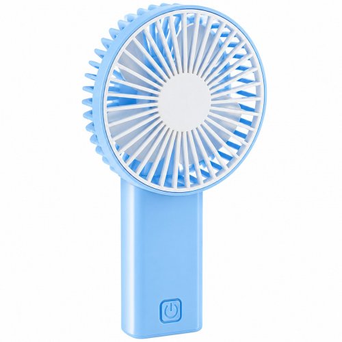 Kézi ventilátor - összehajtható - 2 x AA - 16 x 8,3 x 4,3 cm - kék/fehér