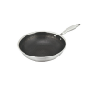 BRATMAXX Rozsdamentes wok serpenyő tapadásmentes bevonattal 28 cm méhsejt mintás 4 rétegű