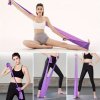 3 db jóga ellenállás szalag készlet, TPE elasztikus szalagok 4 ellenállási szinttel, sport gyakorlati felszerelések fitneszhez, jóghoz, pilateshez, erősítő edzéshez