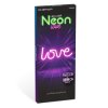 Neon LED lámpa - rózsaszín &amp;amp;#34;Love&amp;amp;#34; - 3 x AA + USB - 34 x 1.6 x 12,5 cm