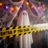 Halloween-i figyelmeztető szalag dekoráció - 3 x 6 m