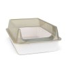 Macskaalom doboz - 51 x 35 x 10 cm - fehér, szürke