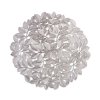 Tányéralátét - ezüst - fémes hatású - kör - PVC - 38 cm